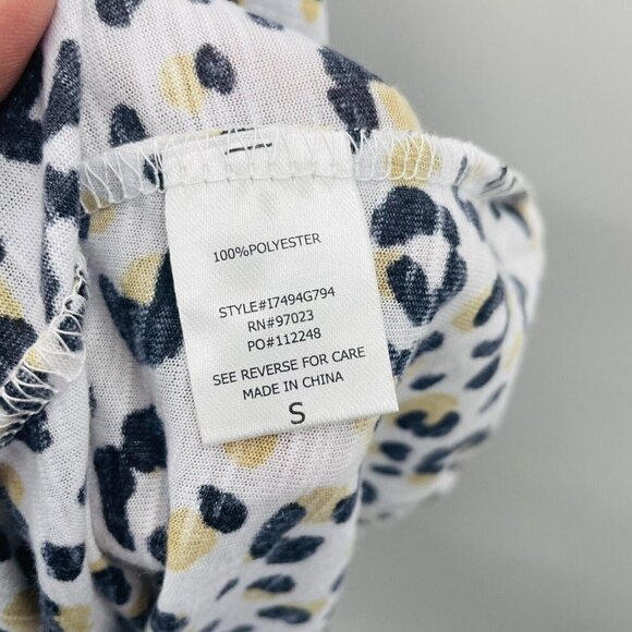 Miken Juniors' Size Small Animal-Print Swimsuit Cover-Up Dress in White $28 - Picture 8 of 8